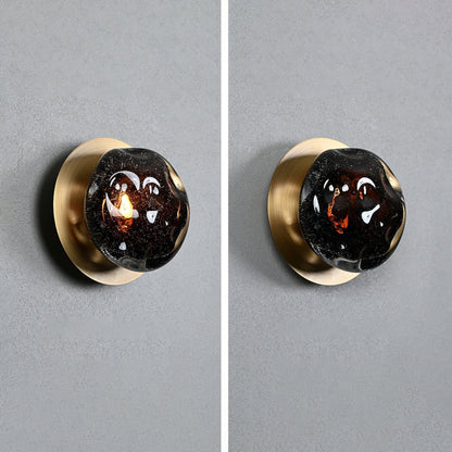 Orrin Molten Glass Wall Light, Hardwired Wall Sconce, detail 16