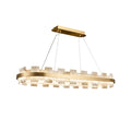 Oval Anita Alabaster Chandelier - Tianguang Alabaster Lighting