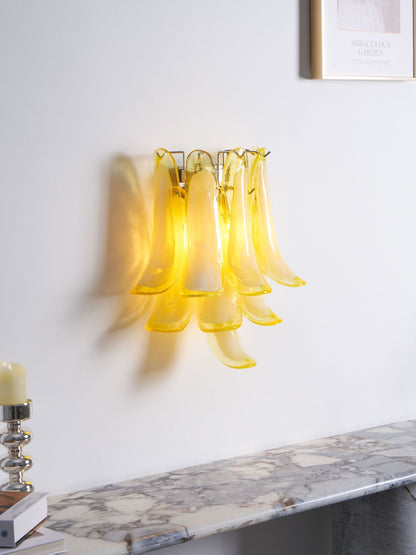 Petalo Glass Wall Light, Hardwired Wall Sconce, detail 11