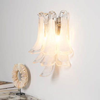 Petalo Glass Wall Light, Hardwired Wall Sconce, detail 16