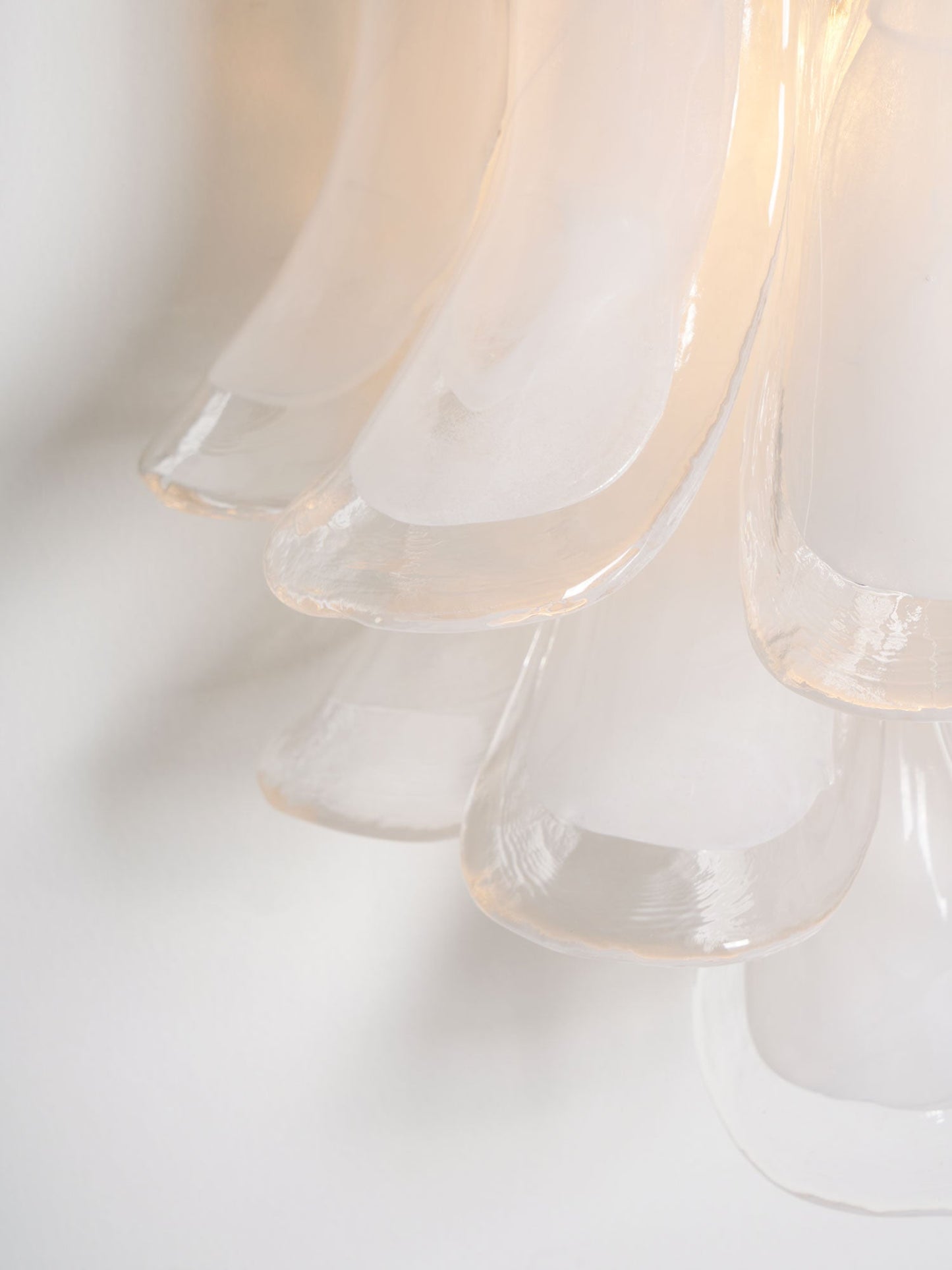 Petalo Glass Wall Light, Hardwired Wall Sconce, detail 30