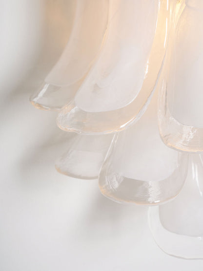 Petalo Glass Wall Light, Hardwired Wall Sconce, detail 30