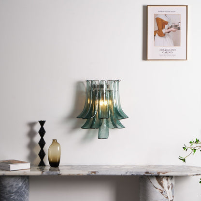 Petalo Glass Wall Light, Hardwired Wall Sconce, detail 5