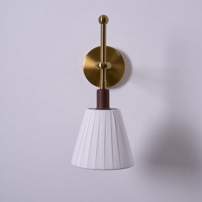 Pleated Fabric Wall Light, Hardwired Wall Sconce, detail 36