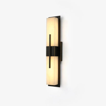 Axis Twin Alabaster Wall Light, Hardwired Wall Sconce, detail 13