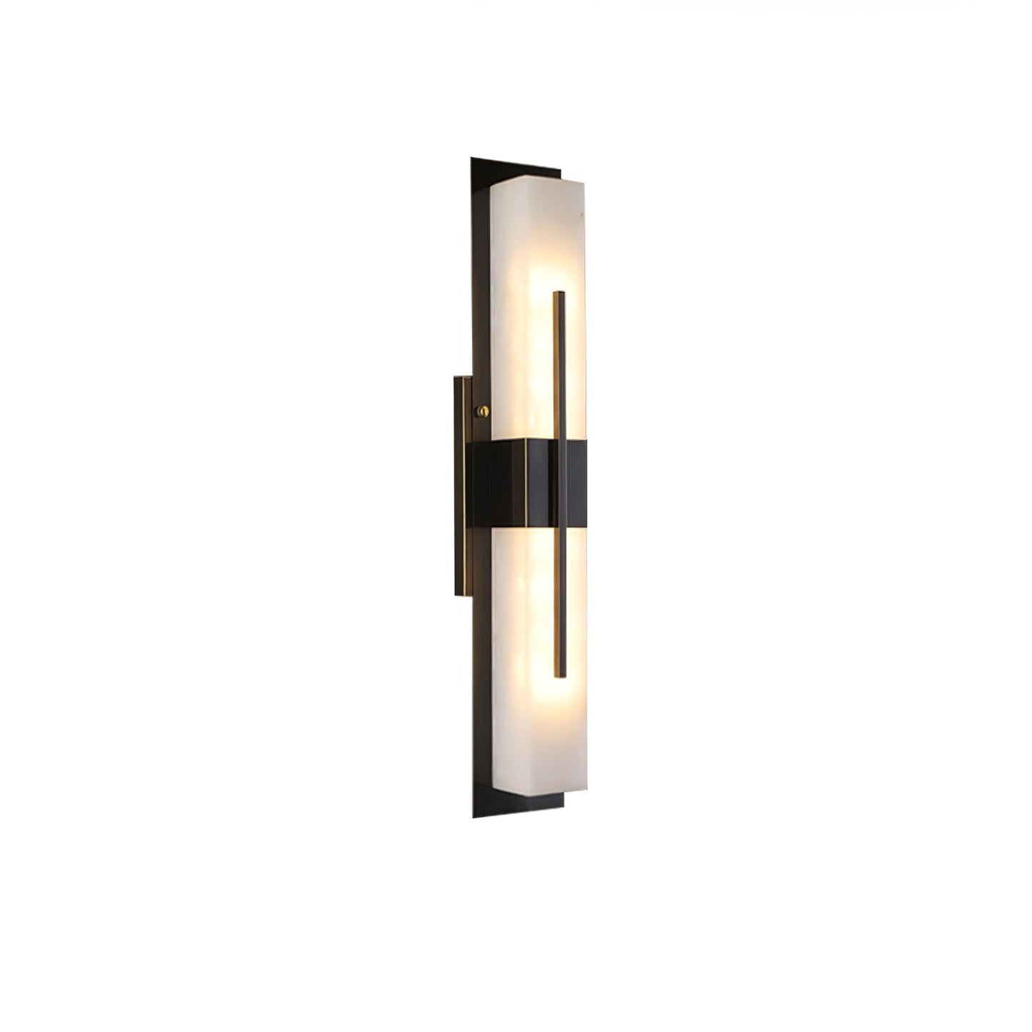 Axis Twin Alabaster Wall Light, Hardwired Wall Sconce, detail 9