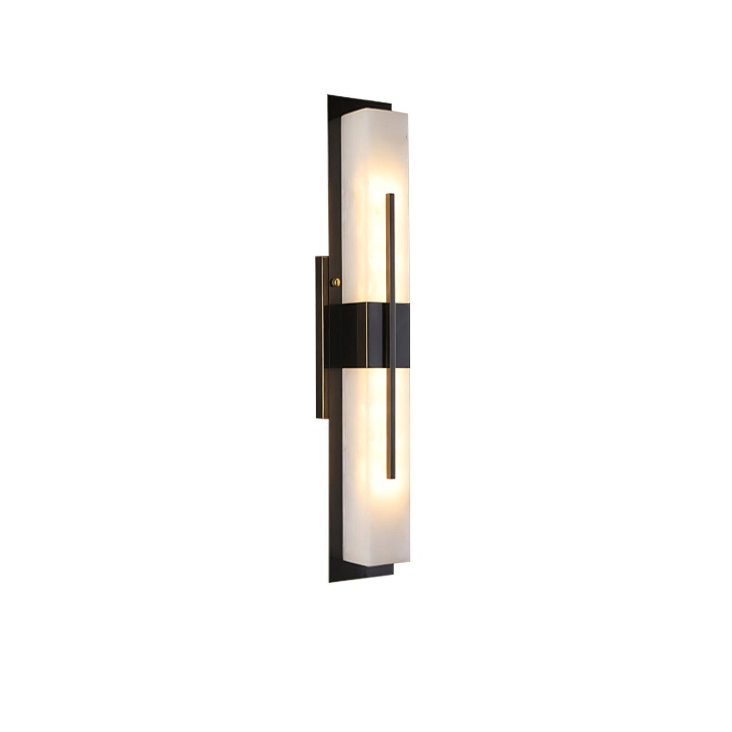 Axis Twin Alabaster Wall Light, Hardwired Wall Sconce, detail 8