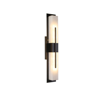 Axis Twin Alabaster Wall Light, Hardwired Wall Sconce, detail 8