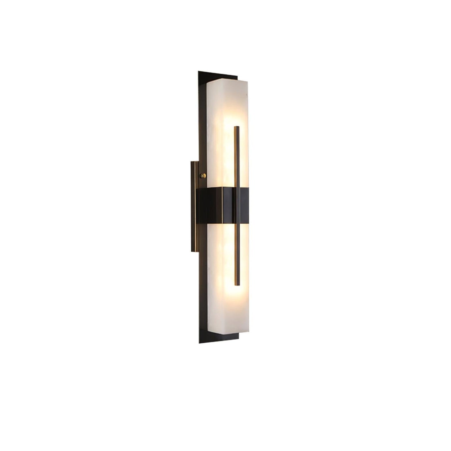 Axis Twin Alabaster Wall Light, Hardwired Wall Sconce, detail 12