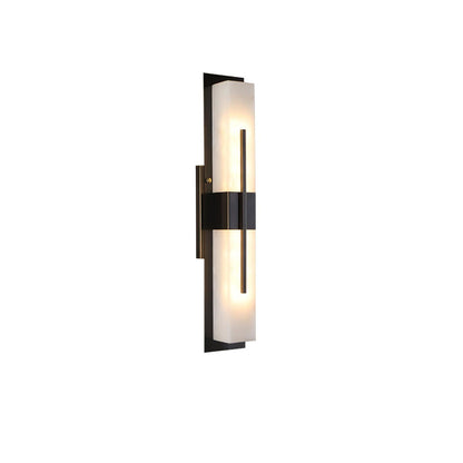 Axis Twin Alabaster Wall Light, Hardwired Wall Sconce, detail 12