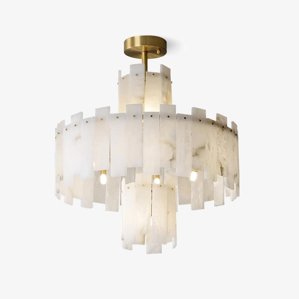 Regina Alabaster Gasolier Chandelier - Tianguang Alabaster Lighting