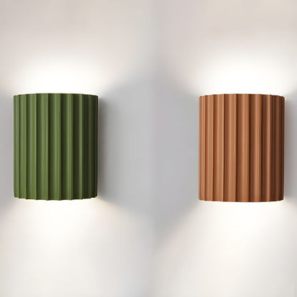 Resin Ribbed Wall Light, Hardwired Wall Sconce, detail 12