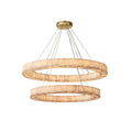 Alabaster Rivage Round Chandelier - Tianguang Alabaster Lighting