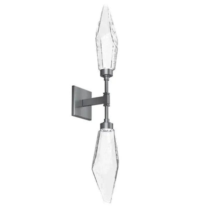 Rocast Crystal Double Wall Light, Bedroom Wall Sconce, detail 7
