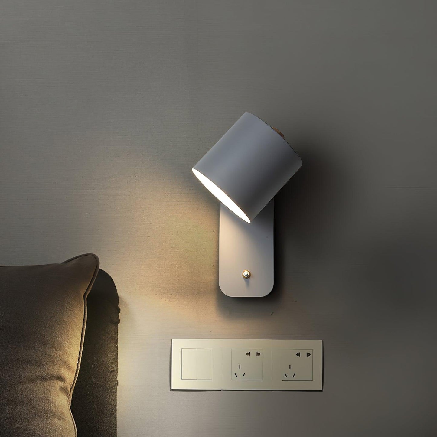 Rotatable Cylinder Wall Light, Hardwired Wall Sconce, detail 4