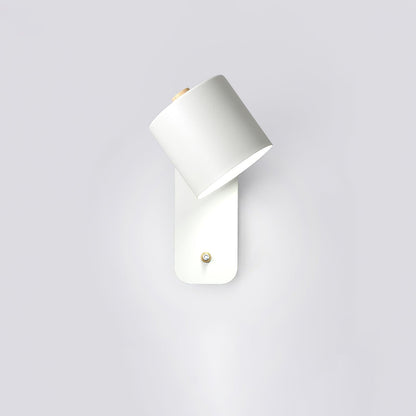 Rotatable Cylinder Wall Light, Hardwired Wall Sconce, Metal, Dia 13cm x H 30cm