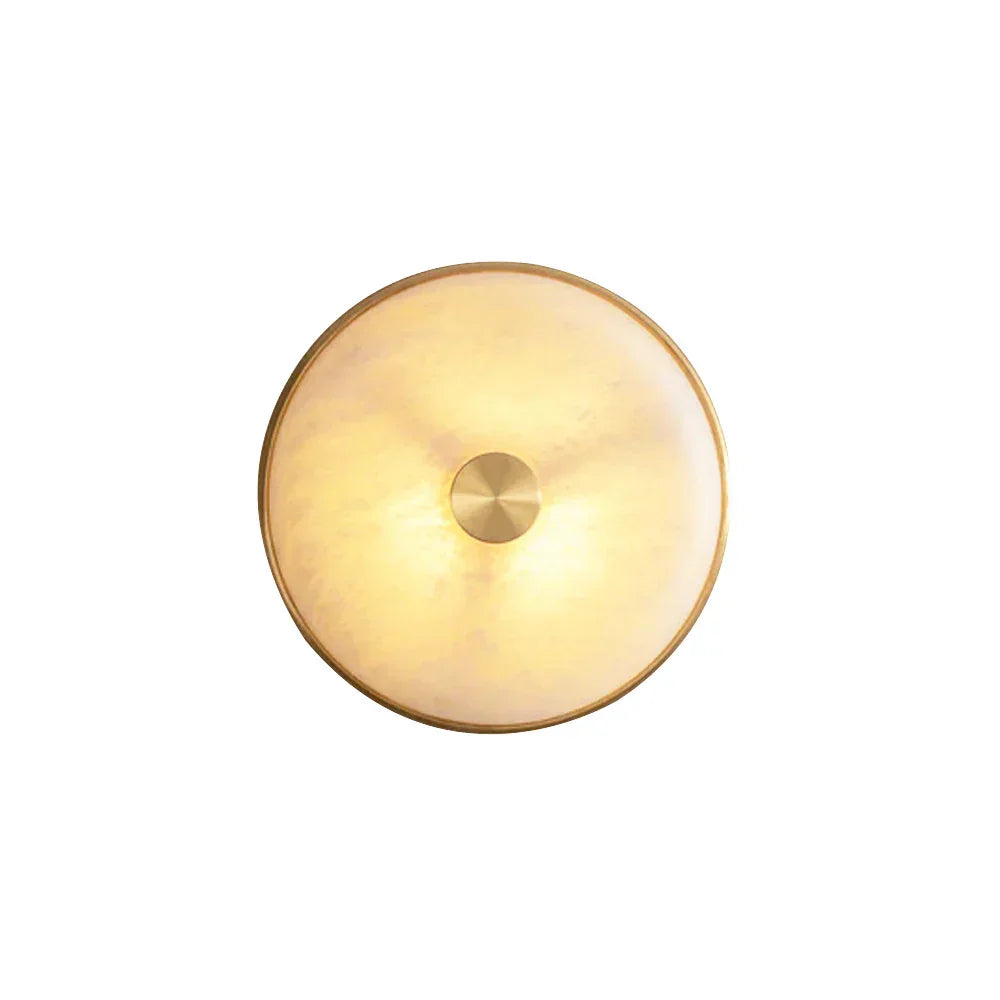 Round Beran Alabaster Wall Light - Tianguang Alabaster Lighting
