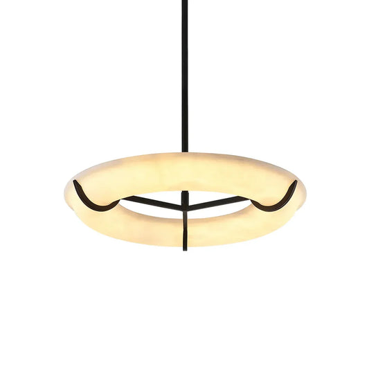 Round Carve Alabaster Pendant Light - Tianguang Alabaster Lighting