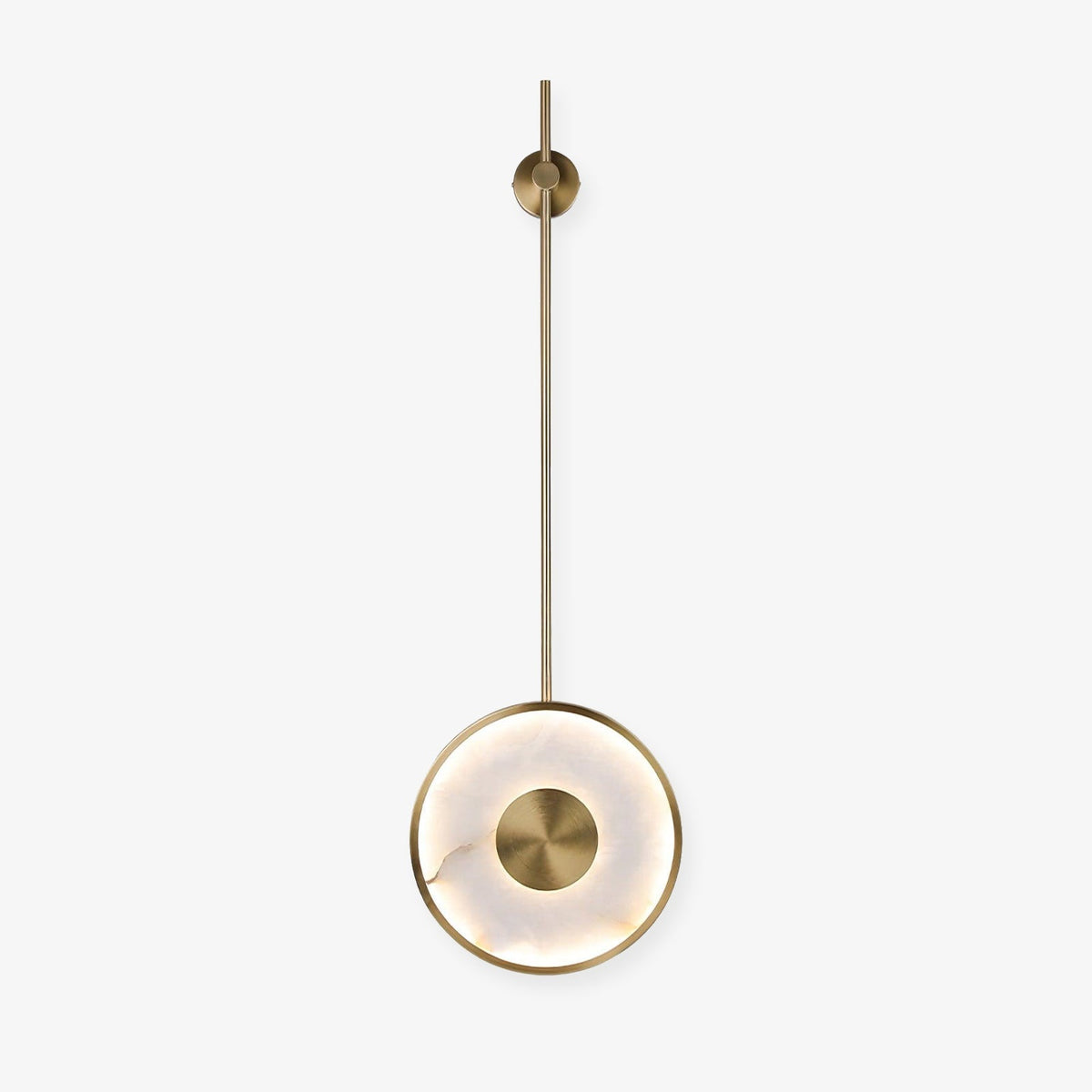 Round Marble Wall Lamp - Tianguang Alabaster Lighting