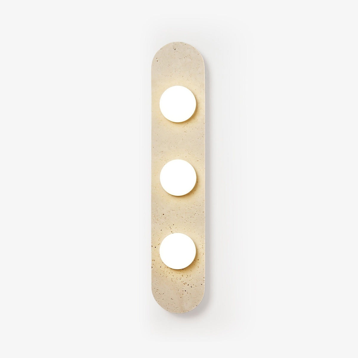Rounded Travertine Wall Sconce - Tianguang Alabaster Lighting