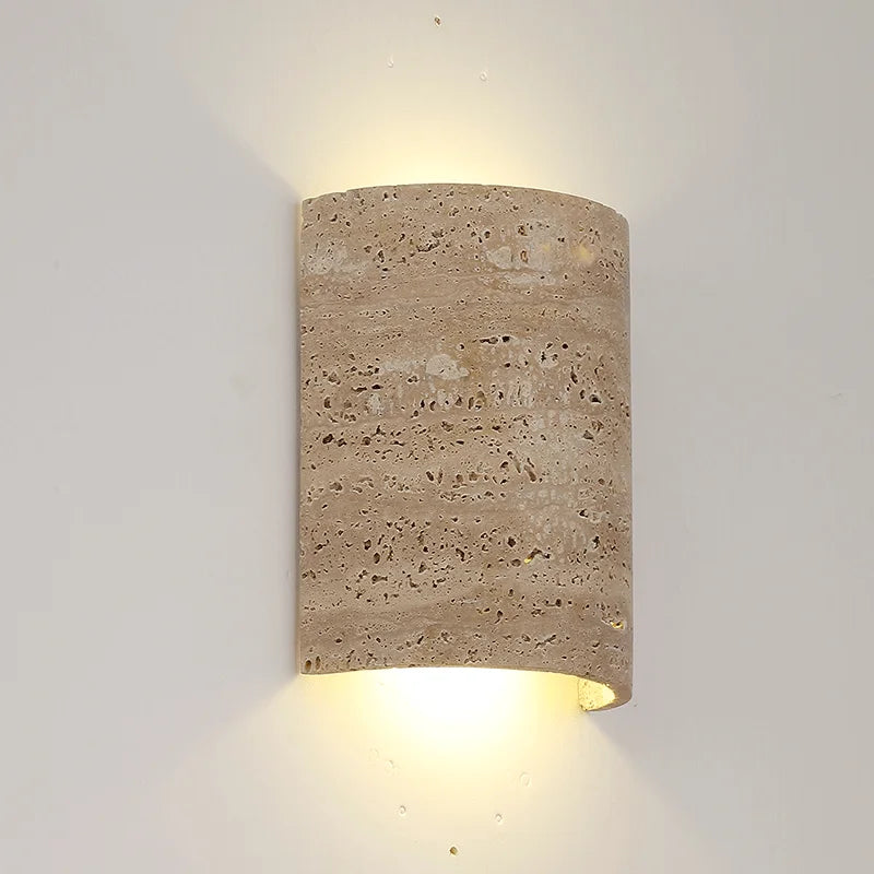 Natural Travertine Art Deco Wall Lamp - Tianguang Alabaster Lighting