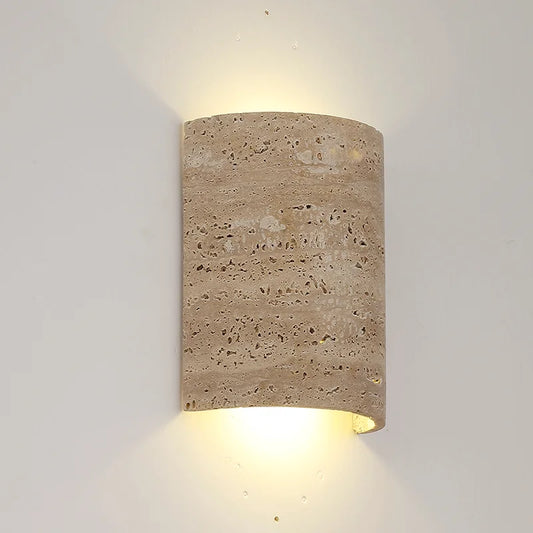 Natural Travertine Art Deco Wall Lamp - Tianguang Alabaster Lighting