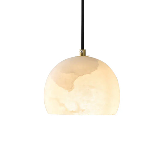 Semicircular Alabaster Pendant Light - Tianguang Alabaster Lighting