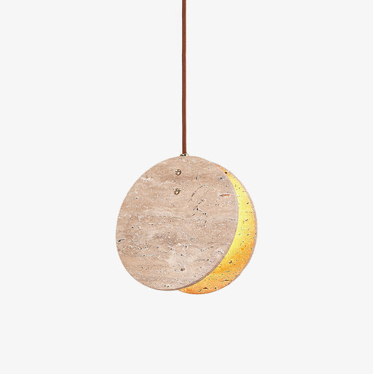 Solstice Stone Travertine Pendant Light - Tianguang Alabaster Lighting
