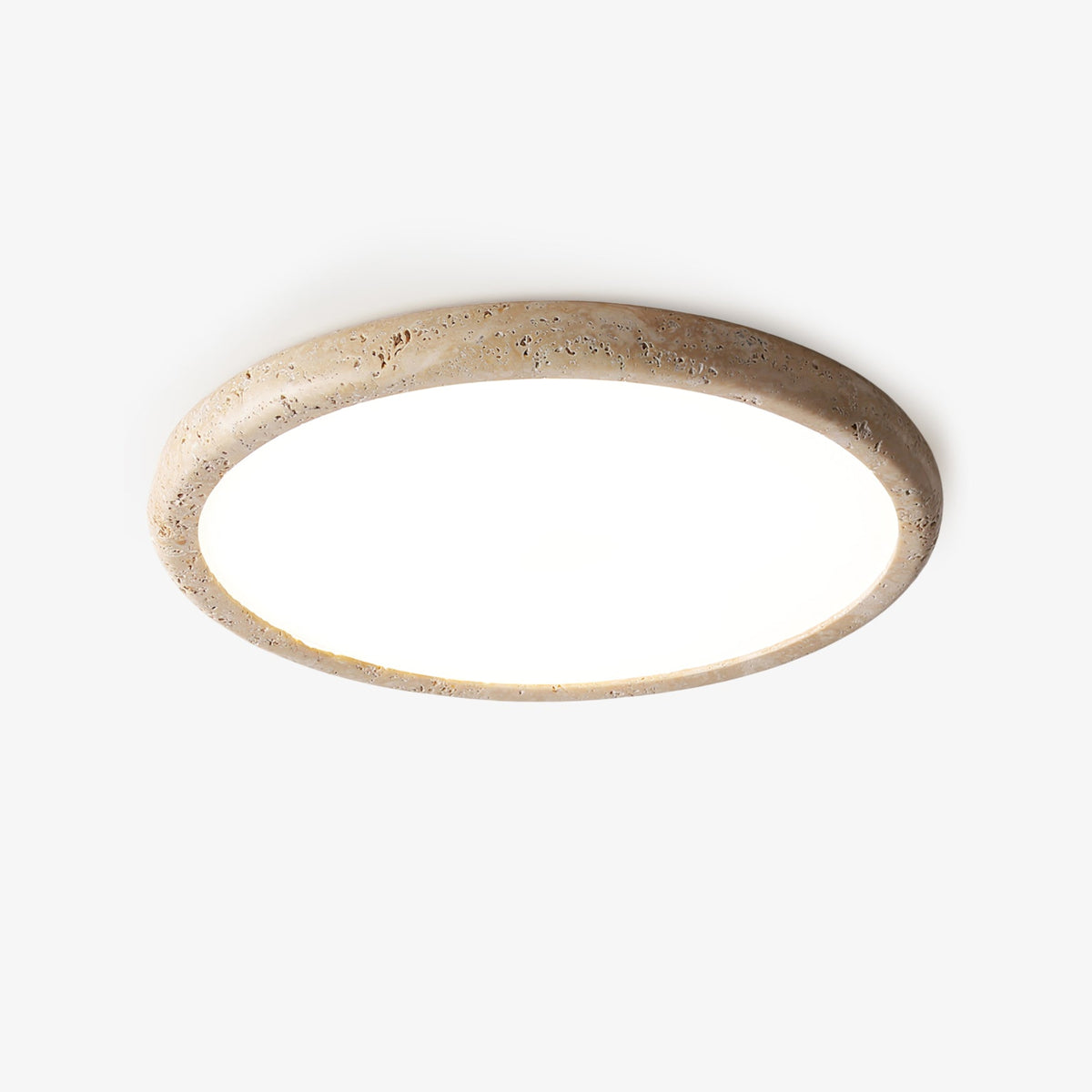 Solis Horizon Travertine Ceiling Light - Tianguang Alabaster Lighting