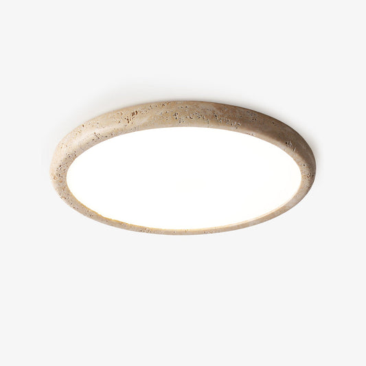 Solis Horizon Travertine Ceiling Light - Tianguang Alabaster Lighting