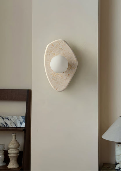 Soluna Stone Wall Light, Hardwired Wall Sconce, detail 5