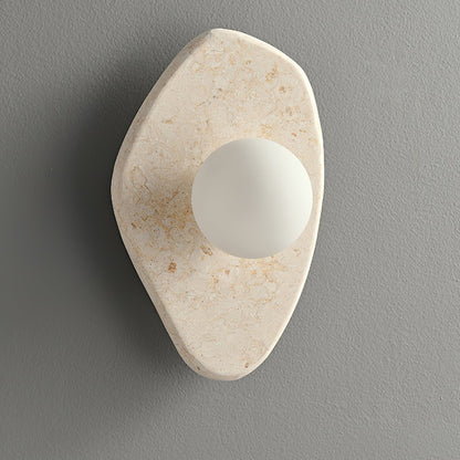 Soluna Stone Wall Light, Hardwired Wall Sconce, detail 17