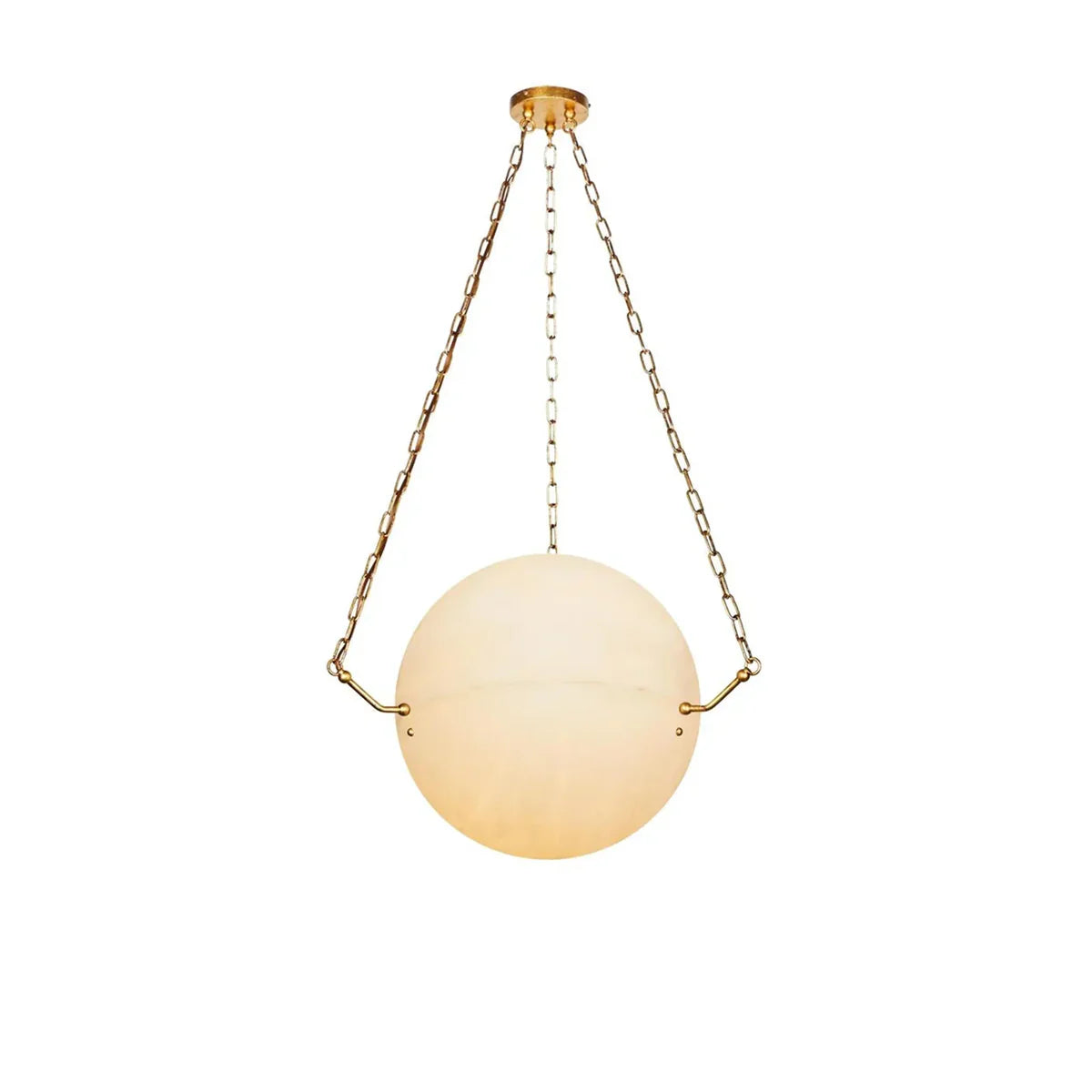 Sphere Atlas Alabaster Pendant Lamp - Tianguang Alabaster Lighting