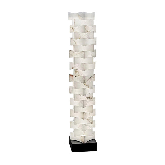 Stacked Alabaster Floor Lamp - Tianguang Alabaster Lighting