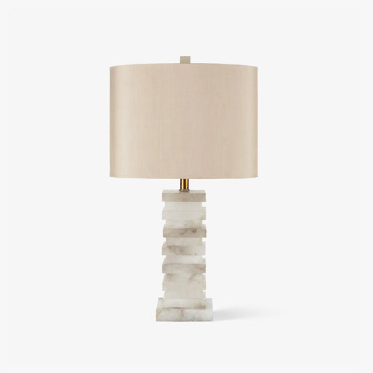 Stacked Alabaster Table Lamp - Tianguang Alabaster Lighting