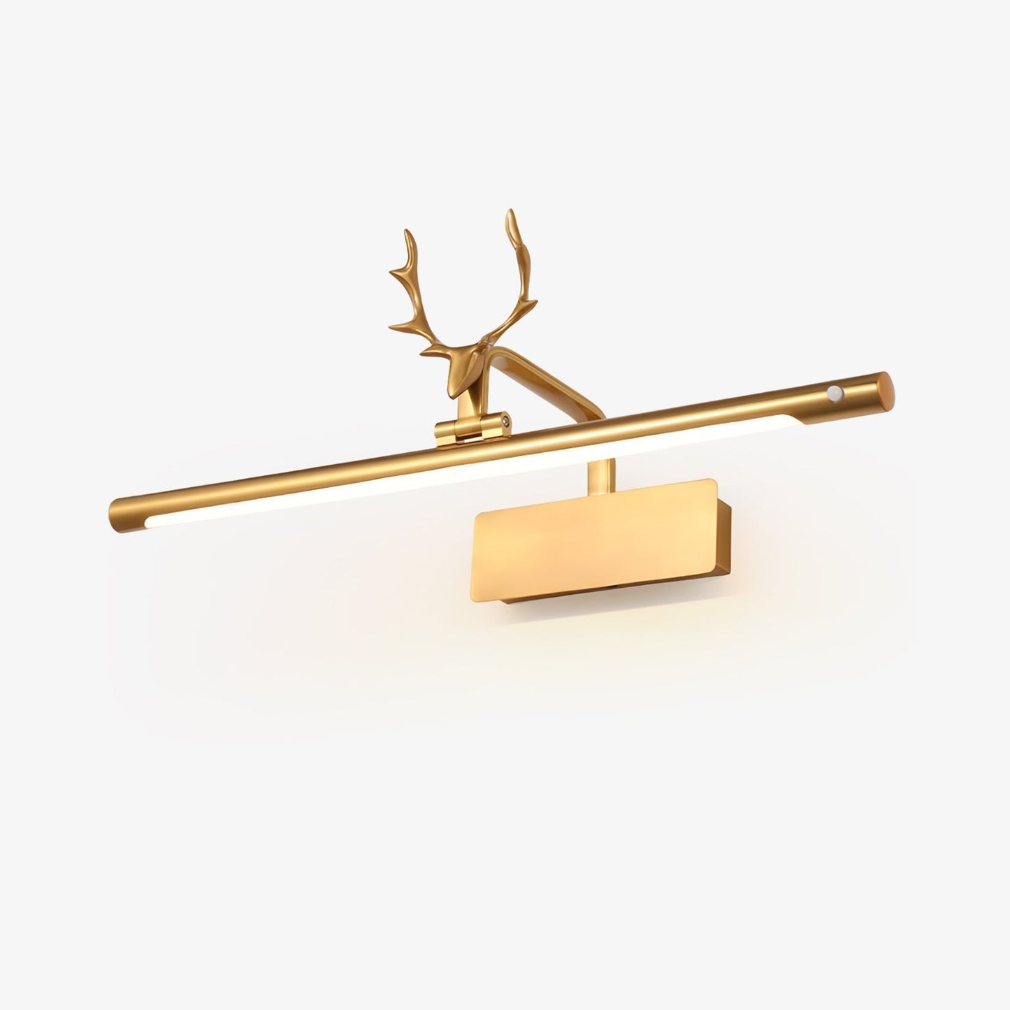 Stag Horn Wall Light, Hardwired Wall Sconce, Metal, Dia 40cm x H 22cm