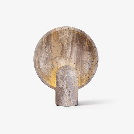 Eclipse Stone Task lamp Travertine Table Lamp - Tianguang Alabaster Lighting