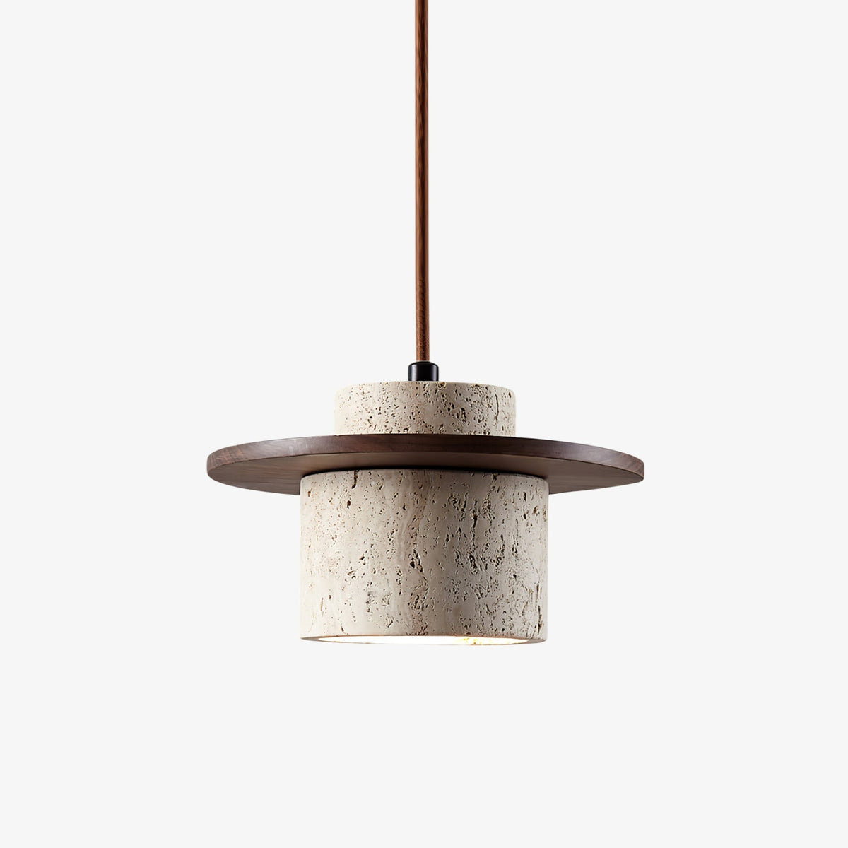Stonova Duo Travertine Pendant Light - Tianguang Alabaster Lighting