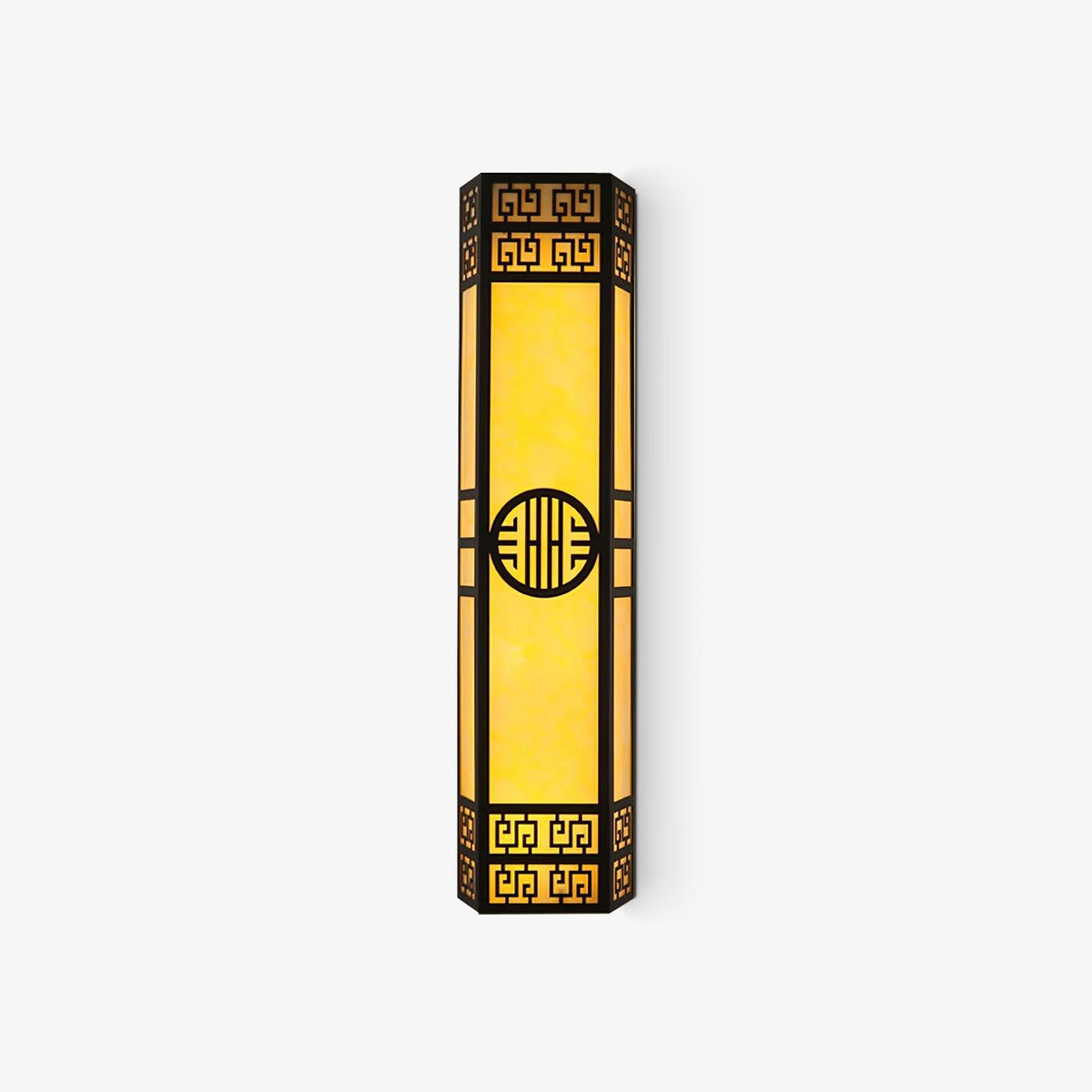 Stripe Outdoor Alabaster Wall Light 25 cm W x 80 cm H - Tianguang Alabaster Lighting