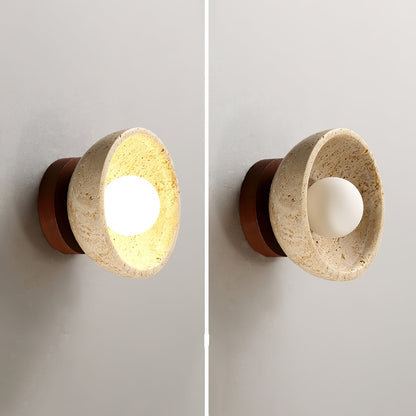Terra Bowl Wall Light, Hardwired Wall Sconce, detail 6