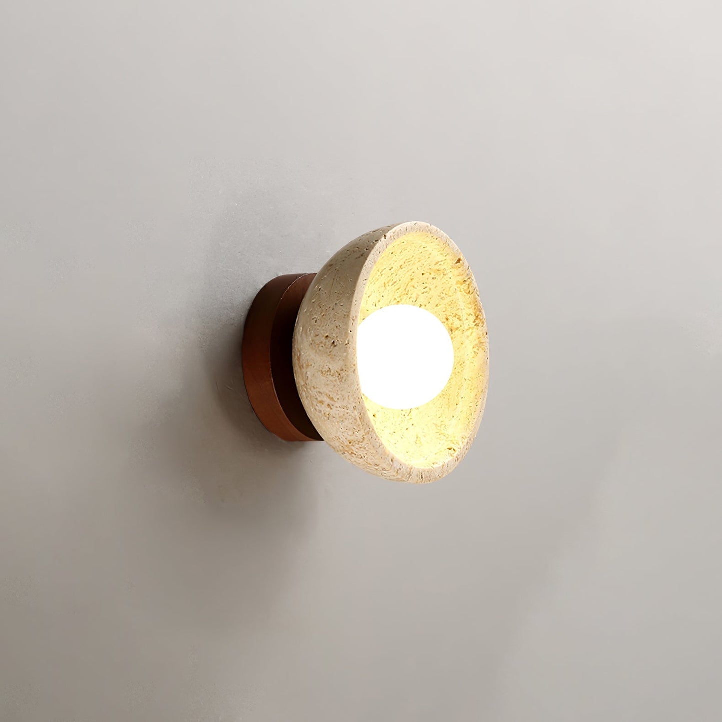 Terra Bowl Wall Light, Hardwired Wall Sconce, detail 10
