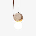Tranquil Glow Travertine Hanging Light Pendant Lamp - Tianguang Alabaster Lighting