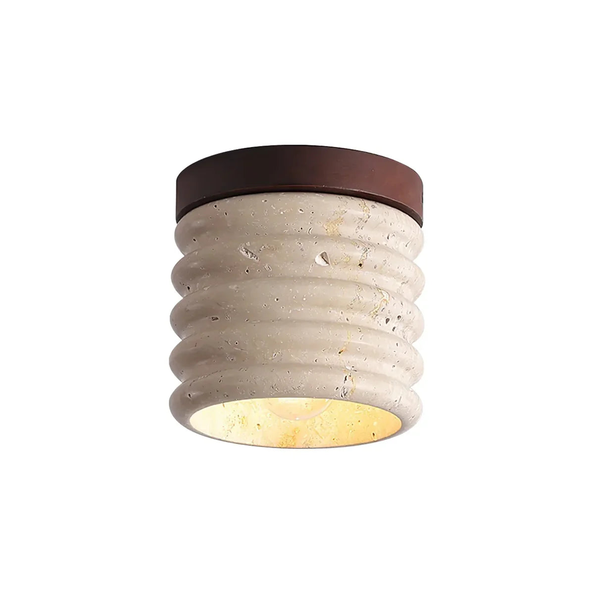 Travertine Vaarnii Ceiling Lamp Alabaster Ceiling Light - Tianguang Alabaster Lighting