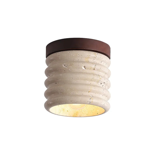 Travertine Vaarnii Ceiling Lamp Alabaster Ceiling Light - Tianguang Alabaster Lighting