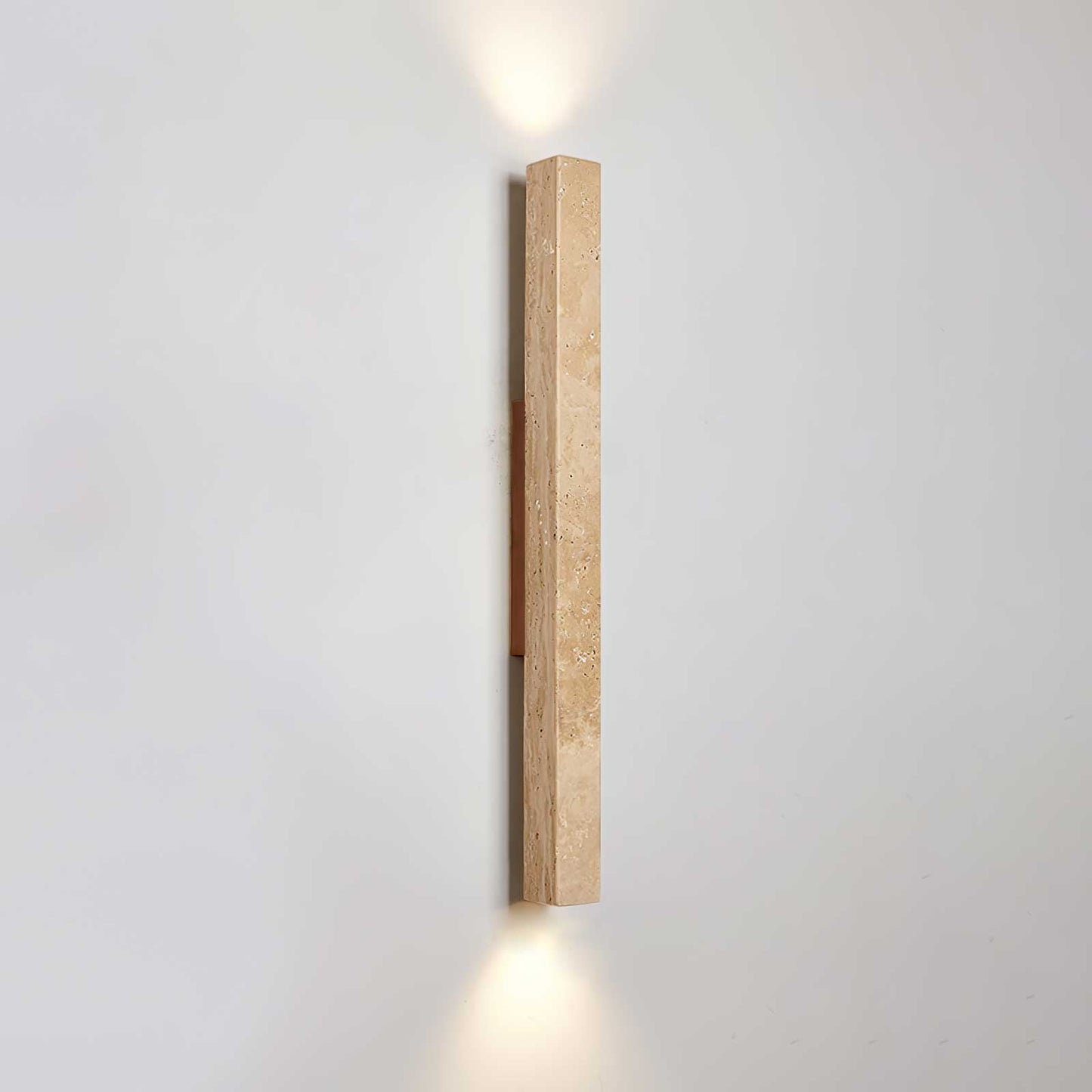 Travertine Column Wall Light, Hardwired Wall Sconce, detail 28