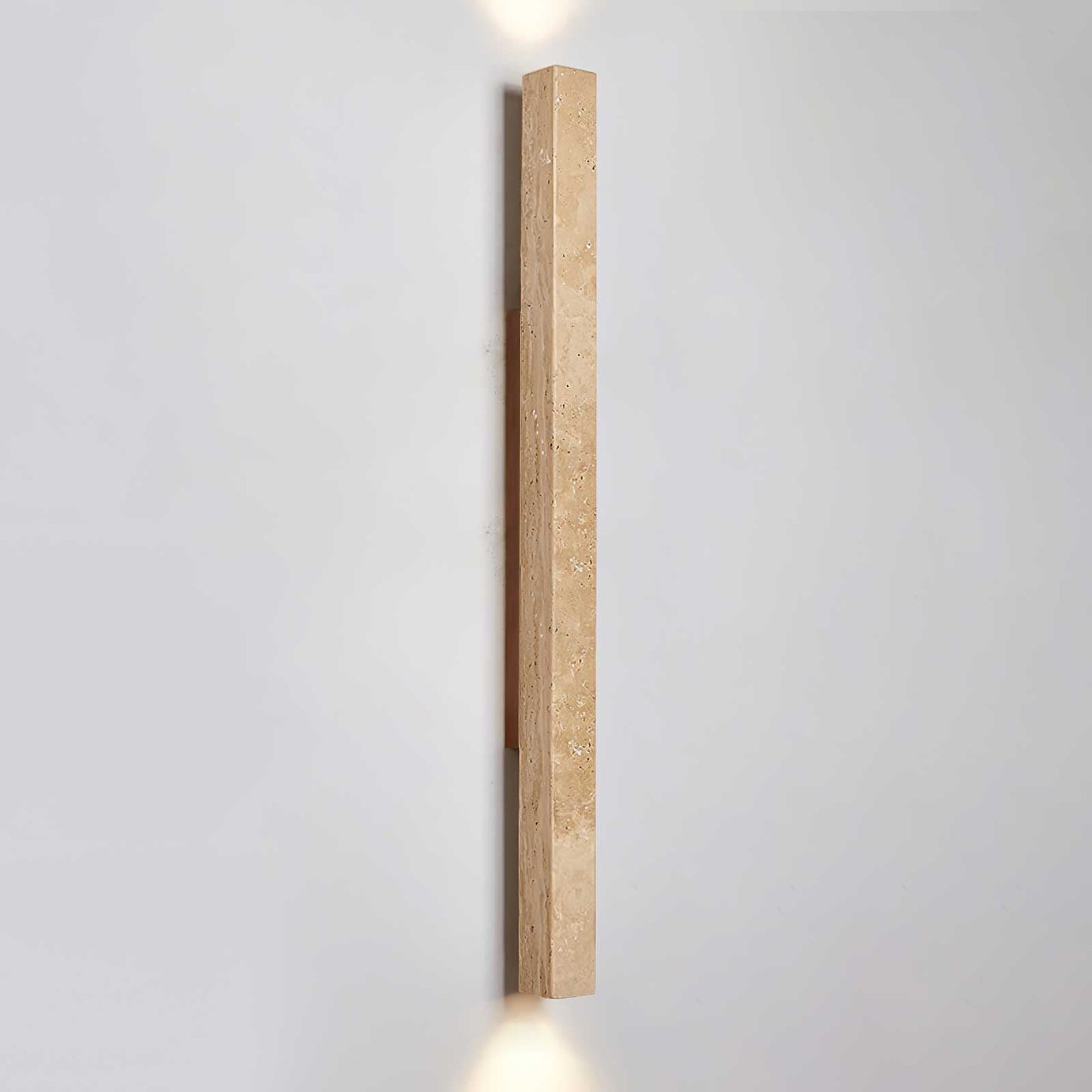 Travertine Column Wall Light, Hardwired Wall Sconce, detail 32