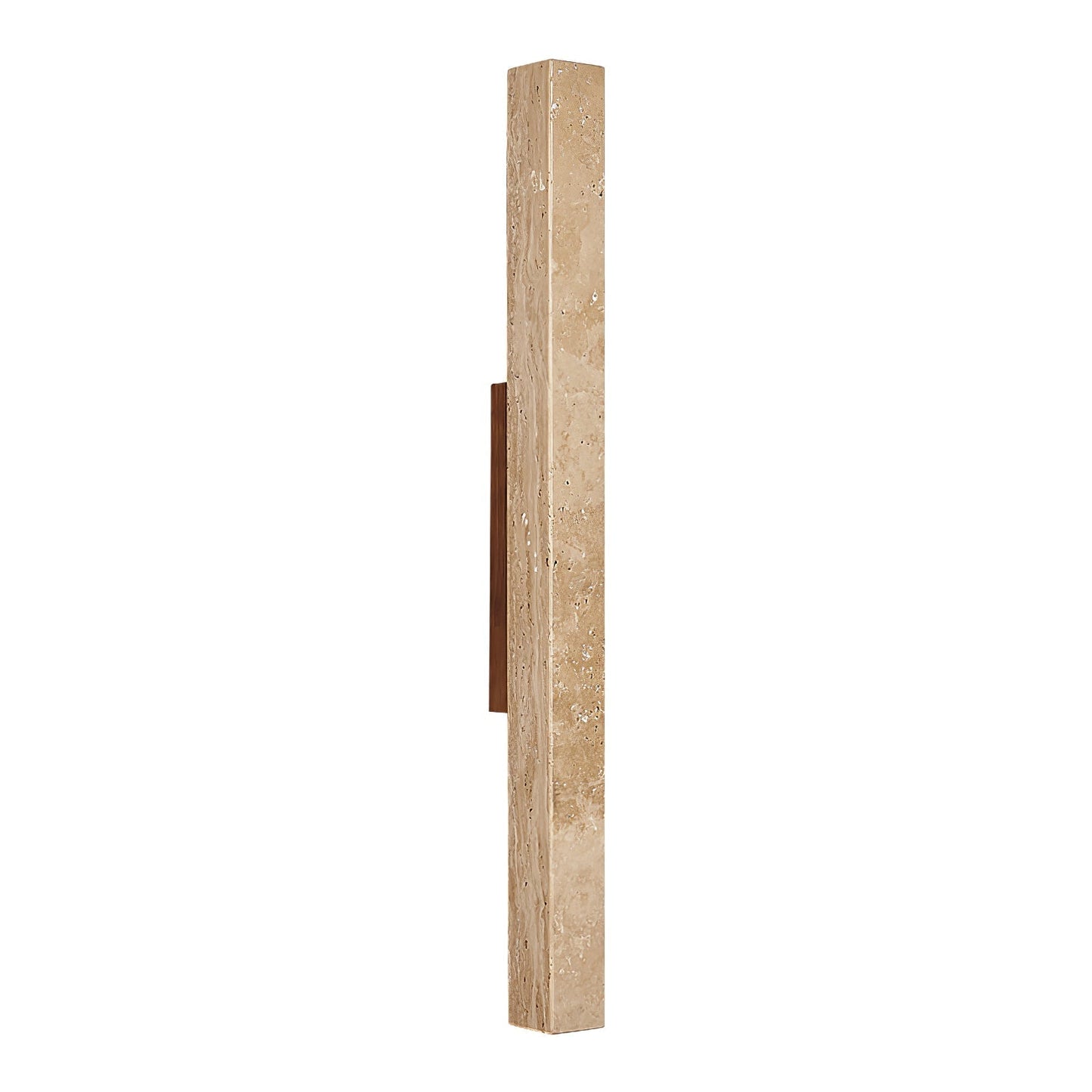 Travertine Column Wall Light, Hardwired Wall Sconce, detail 14