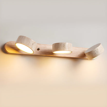 Travertine Duo Wall Light - 2-Light Size: Dia 32cm x... Travertine, Hardwired Wall Sconce, detail 9