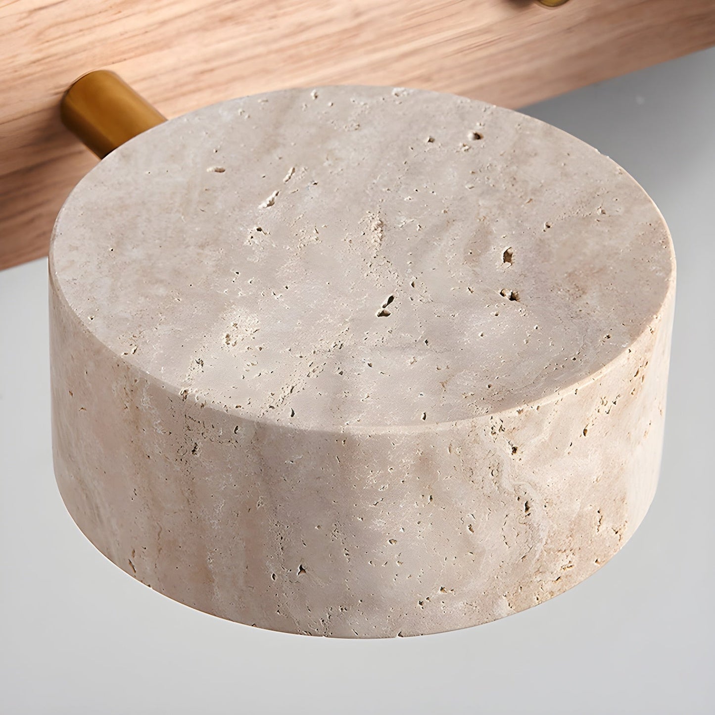 Travertine Duo Wall Light - 2-Light Size: Dia 32cm x... Travertine, Hardwired Wall Sconce, detail 11