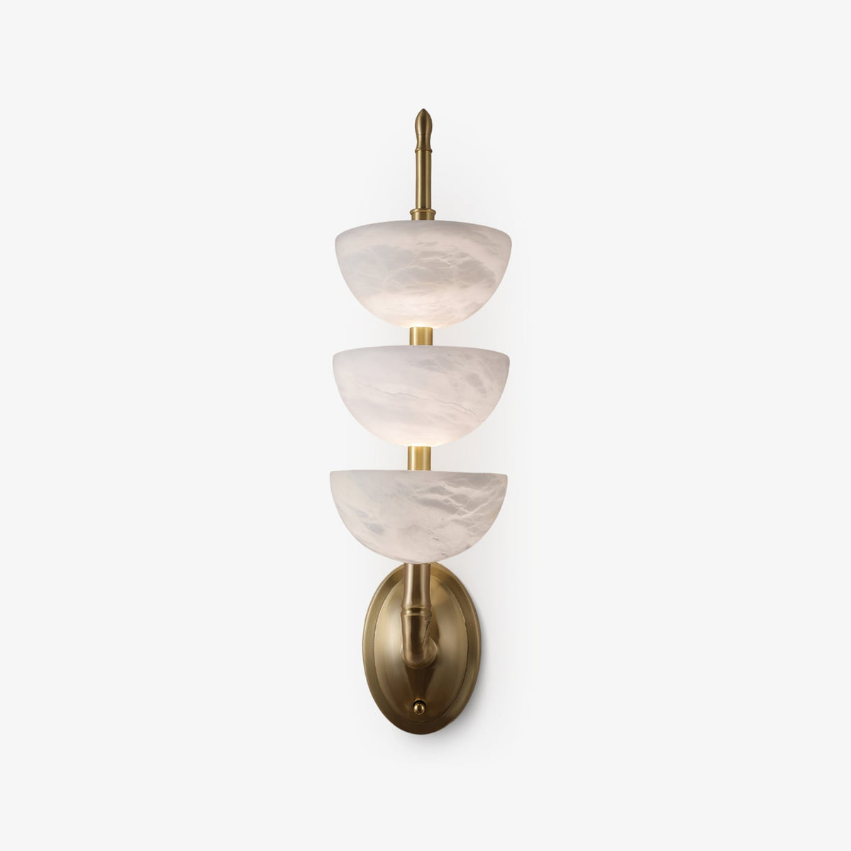 Triple Alabaster Sconce Wall Sconce - Tianguang Alabaster Lighting